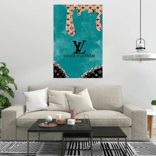 Gelato Print Material Affiche Louis Vuitton Bleu