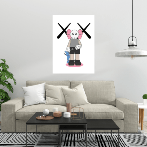 Canvanation Poster Street Art Kaws Peluche