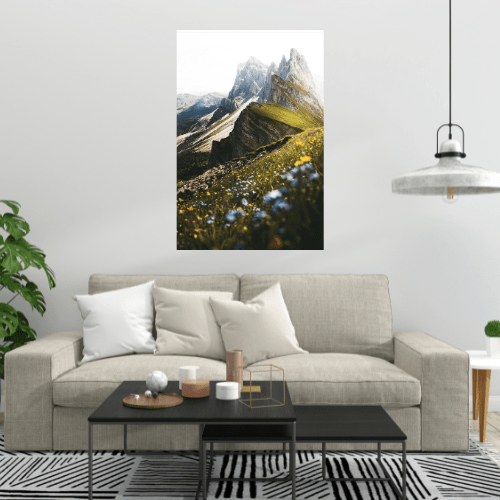 Gelato Print Material Affiche Relief Montagne