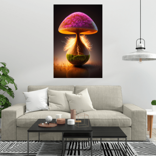 Gelato Print Material Affiche Avec Arbre En Relief