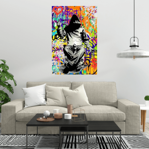 Canvanation Poster Street Art "Éclat Citadin : Les Murs Parlent en Couleurs"