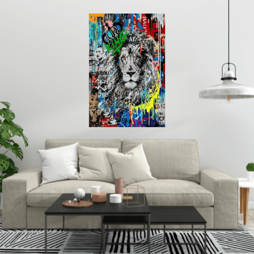 Canvanation Poster Street Art Lion