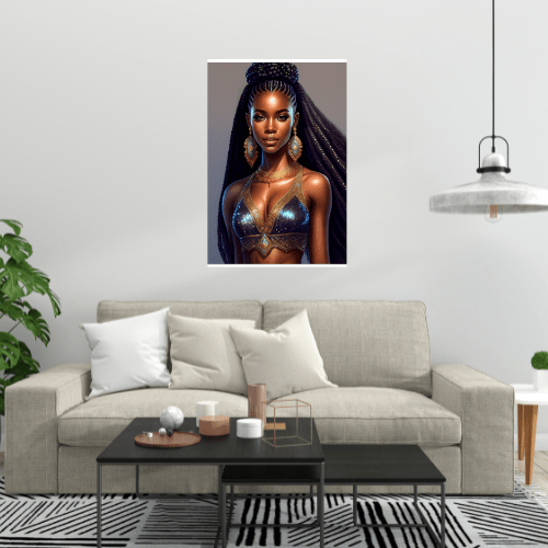 Gelato Print Material Art Africain Peinture