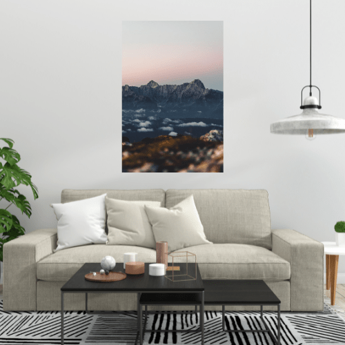 Gelato Print Material Peinture Montagne Abstrait