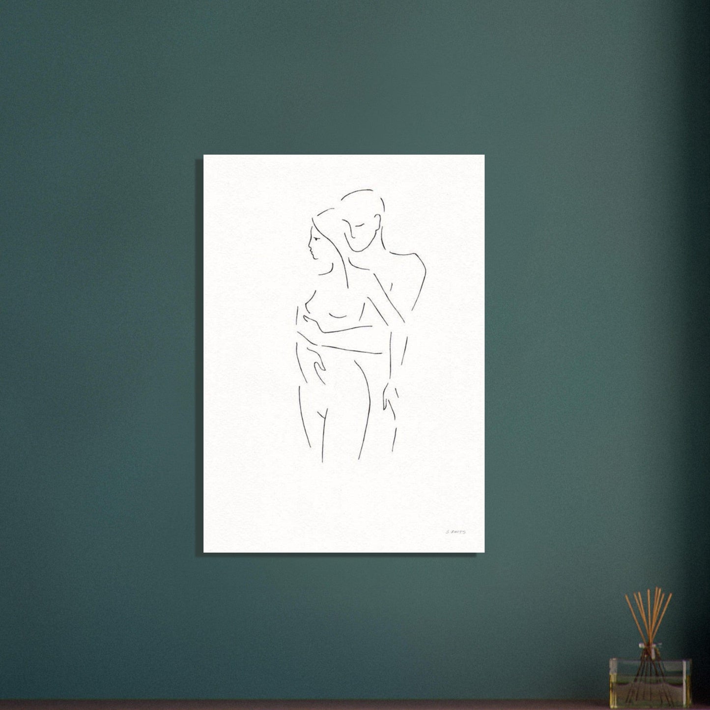 Gelato Print Material Peinture Couple Abstrait