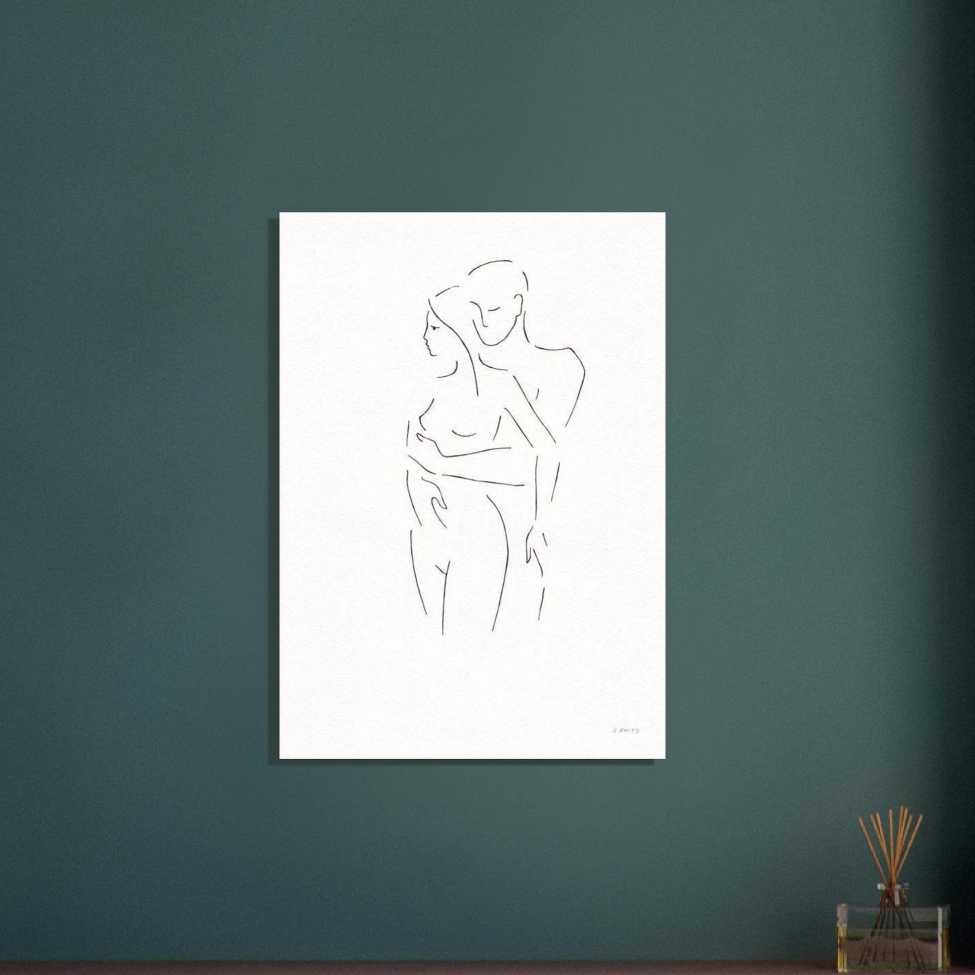 Gelato Print Material Peinture Couple Abstrait