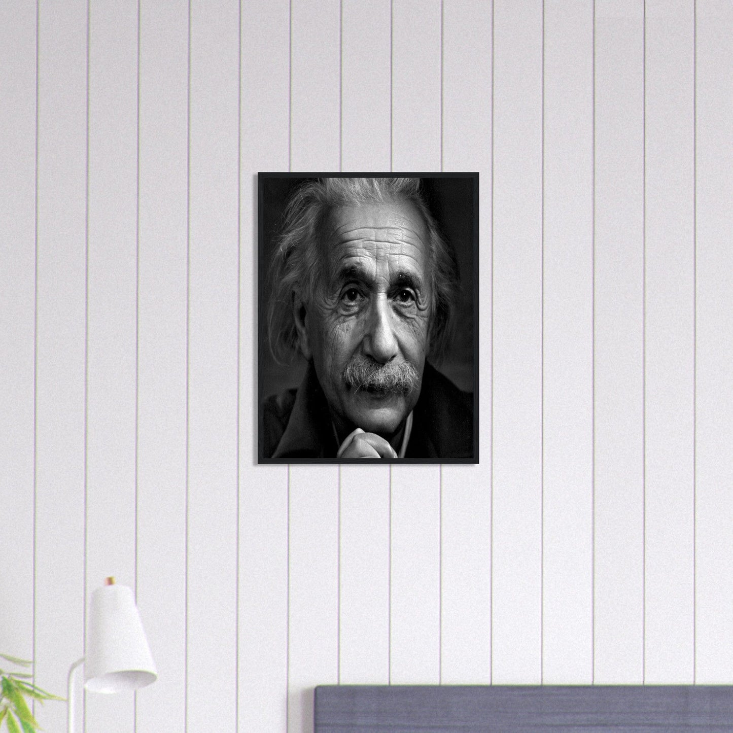 Canvanation Print Material 45x60 cm / 18x24″ Tableau Photo Noir Et Blanc-Portrait-Einstein