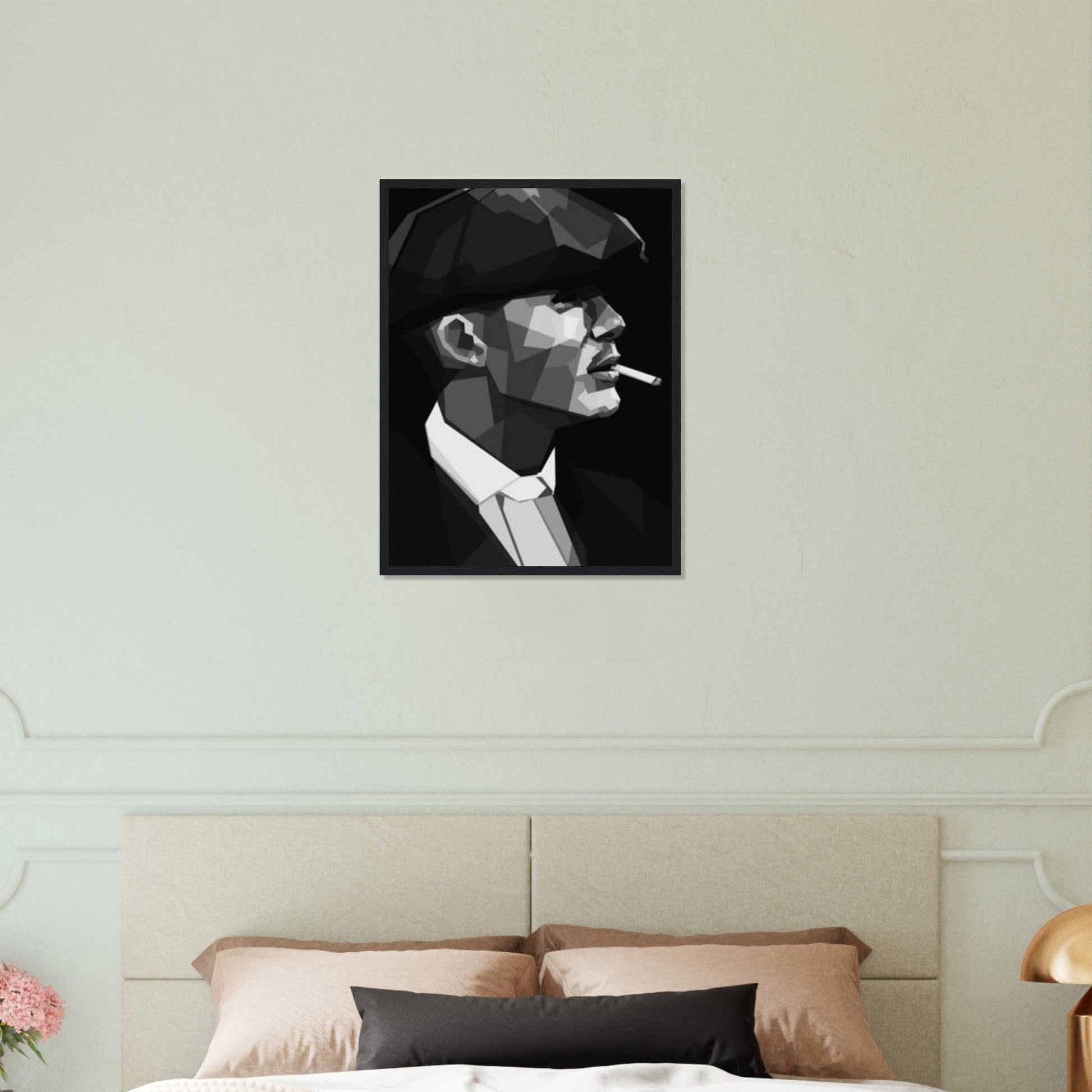 Canvanation Print Material 45x60 cm / 18x24″ Tableau Peaky Blinder Avec Berret