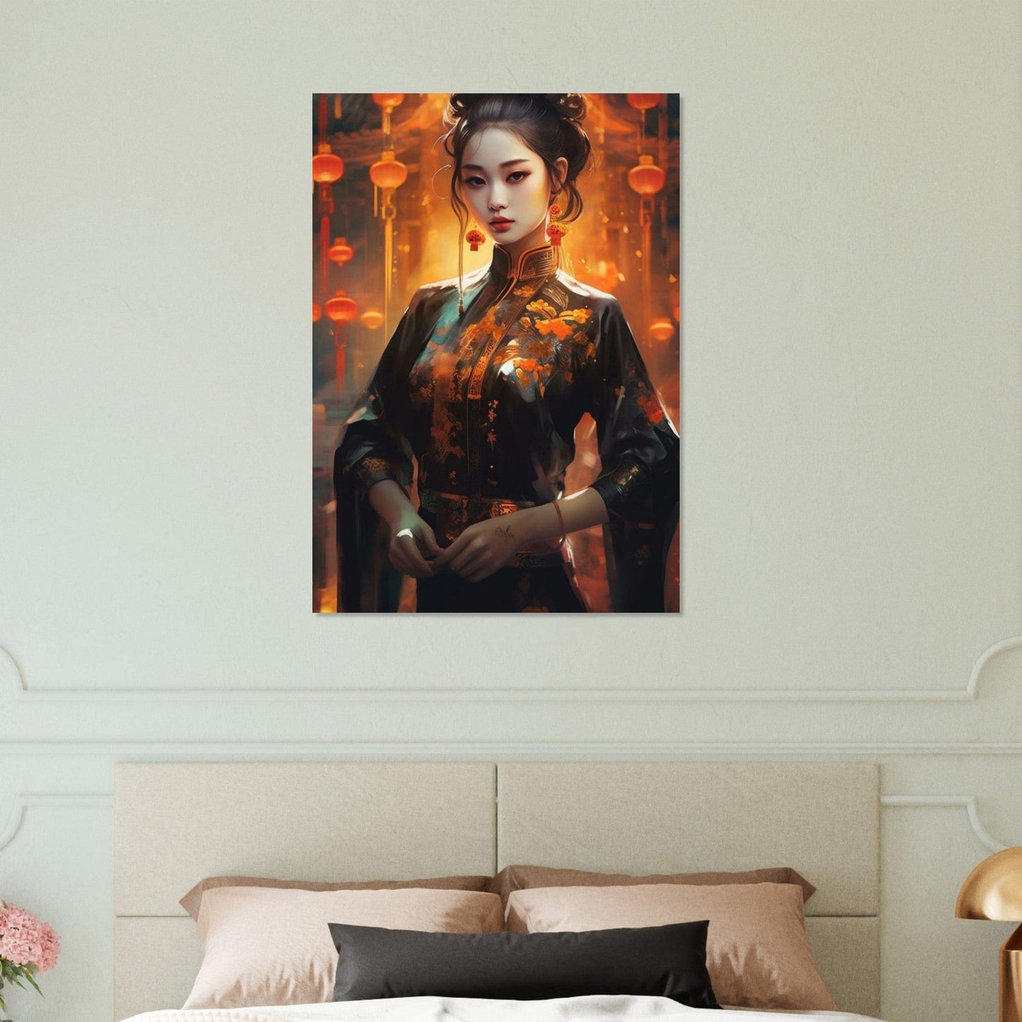 Gelato Print Material Poster Portrait Femme Asie