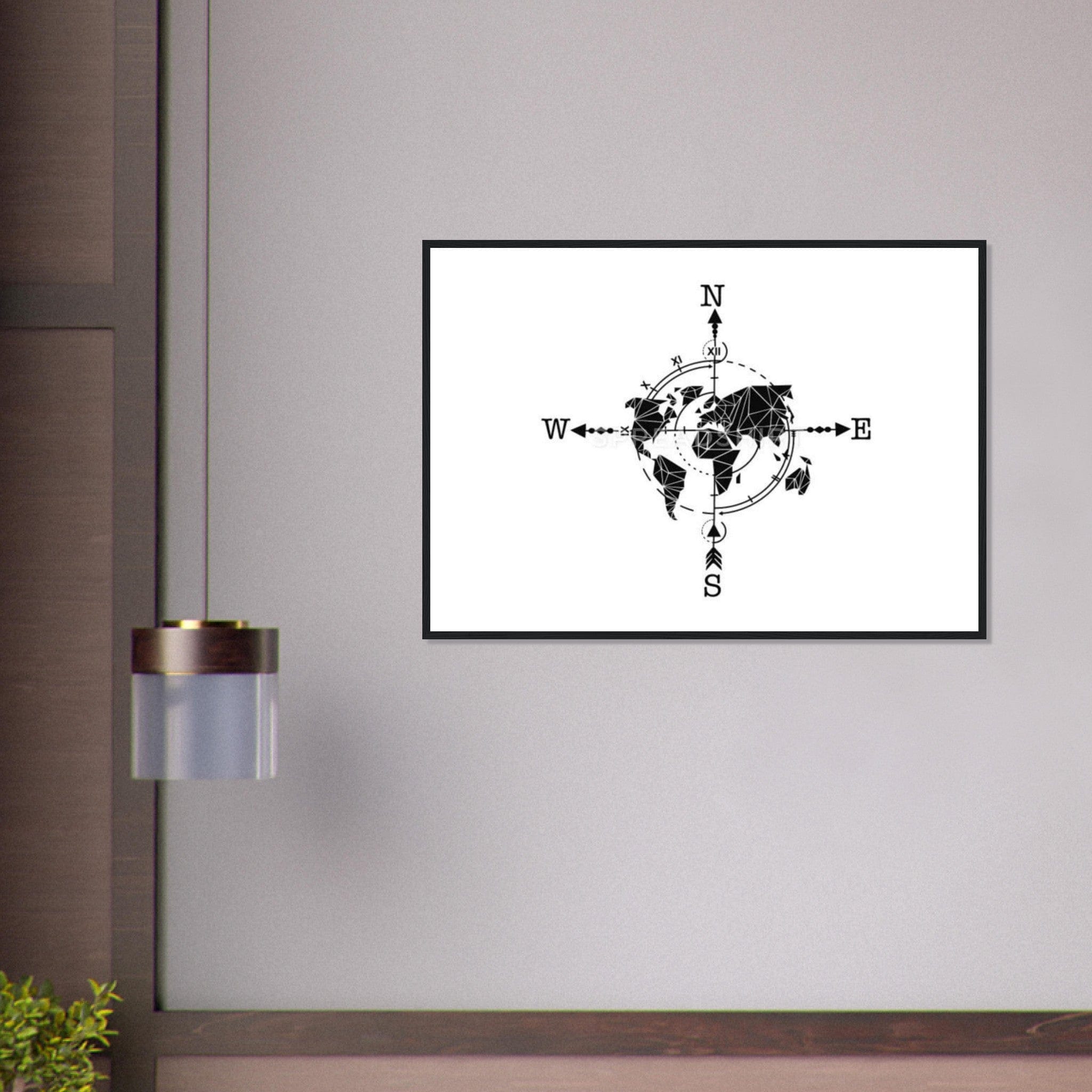 Canvanation Print Material Tableau Planisphere Du Monde - Rêves Cartographiques