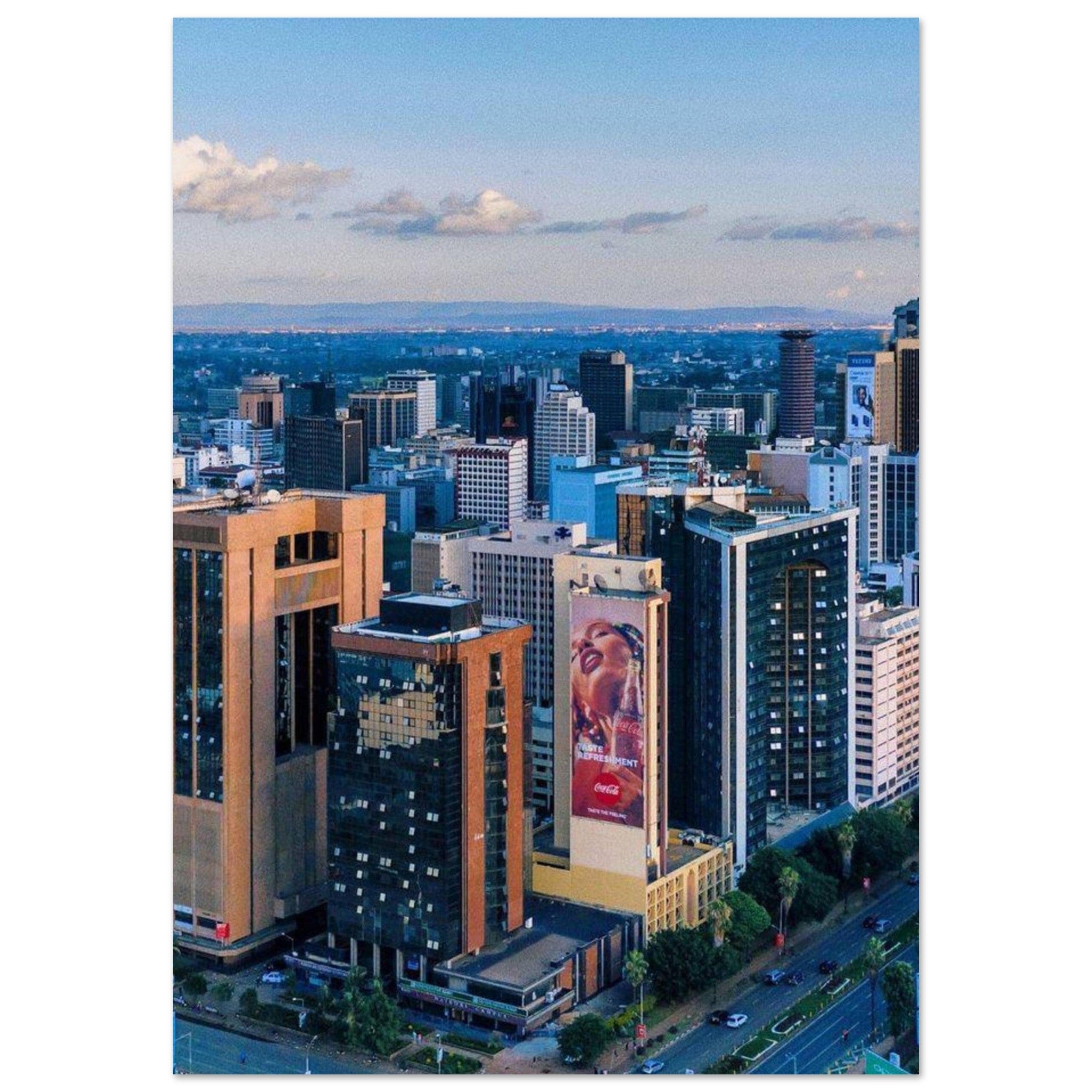 Gelato Print Material A1 (59.4 x 84.1 cm) Affiche Africain Ville Kenya