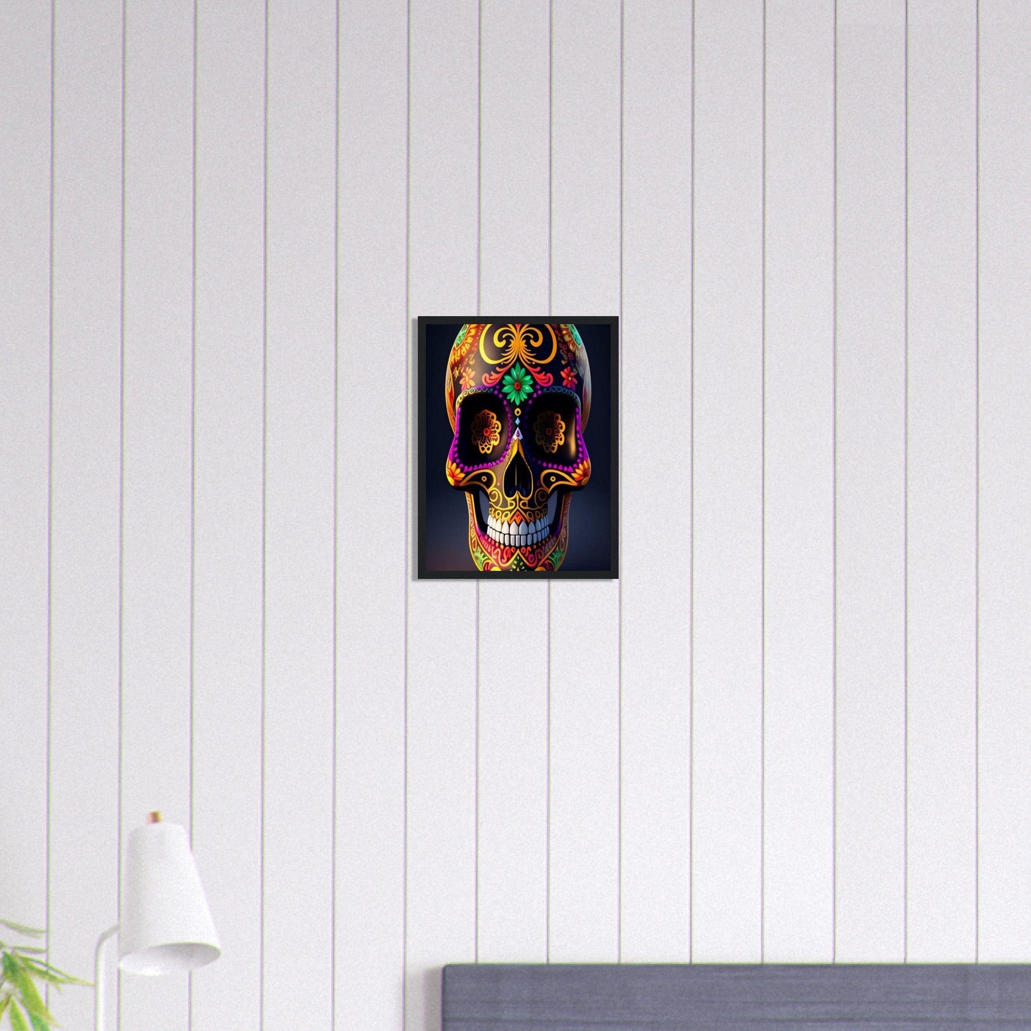 Canvanation Print Material 30x40 cm / 12x16″ Tableau Tête De Mort Mexicain