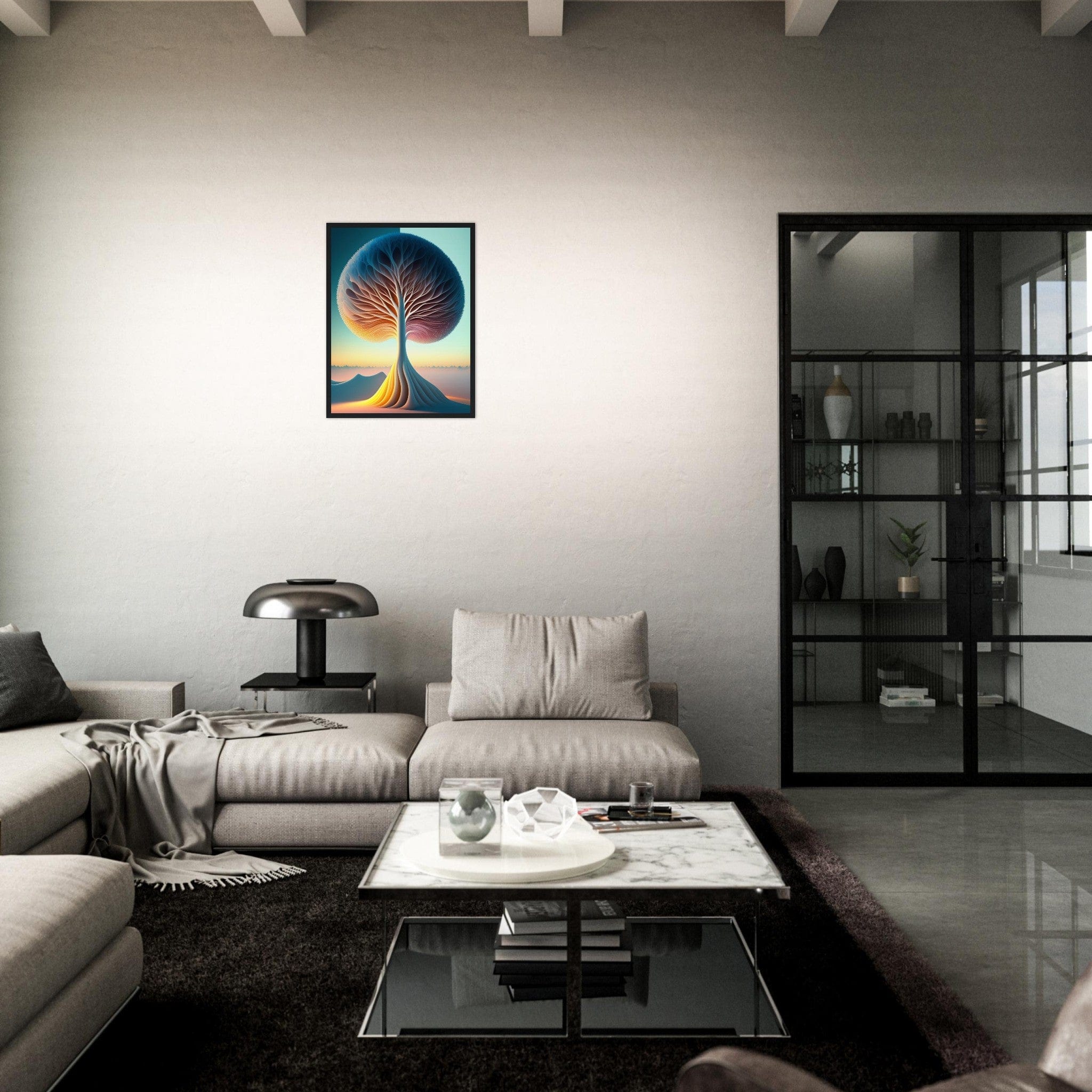 Canvanation Print Material Peinture Abstraite Arbre De Vie