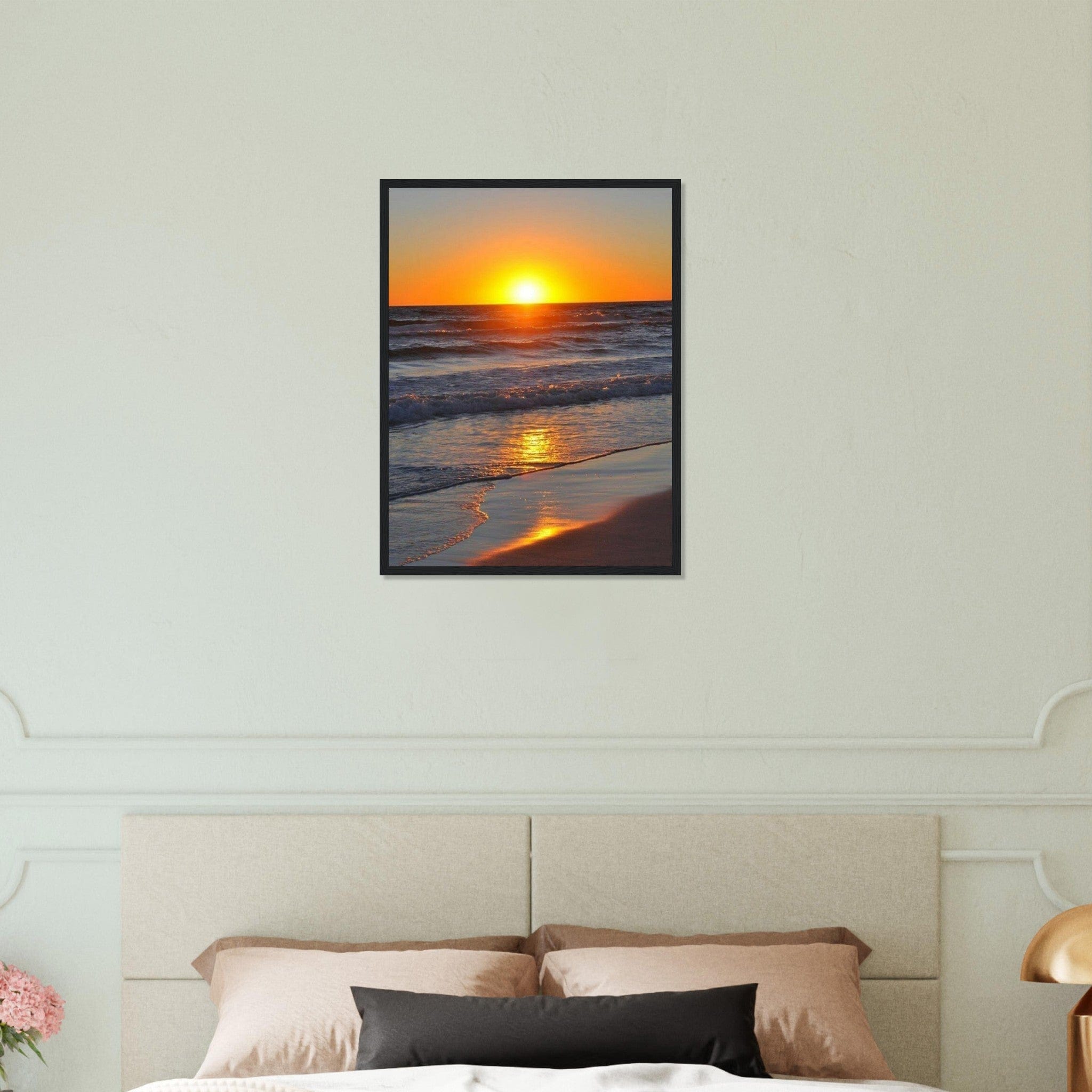 Gelato Print Material Peinture Mer Coucher De Soleil