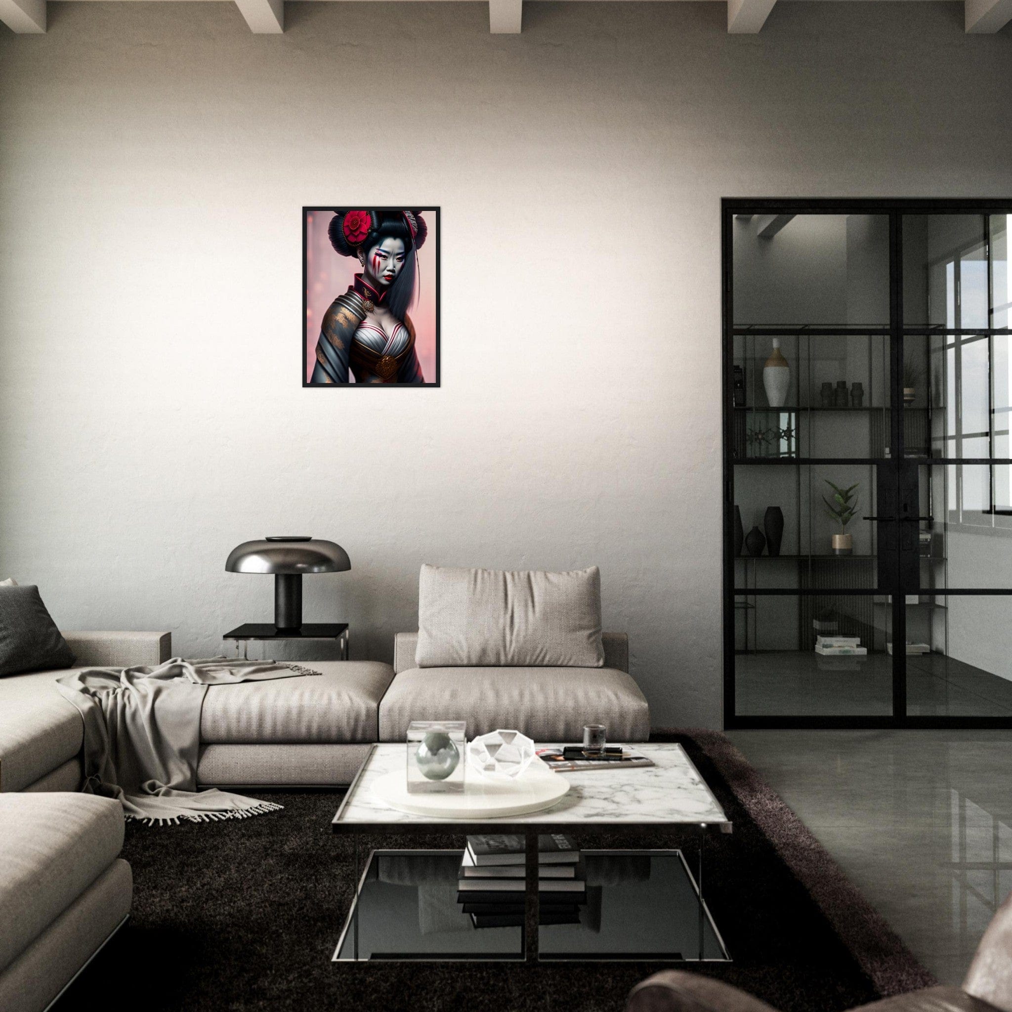 Canvanation Print Material Tableau Horreur Geisha