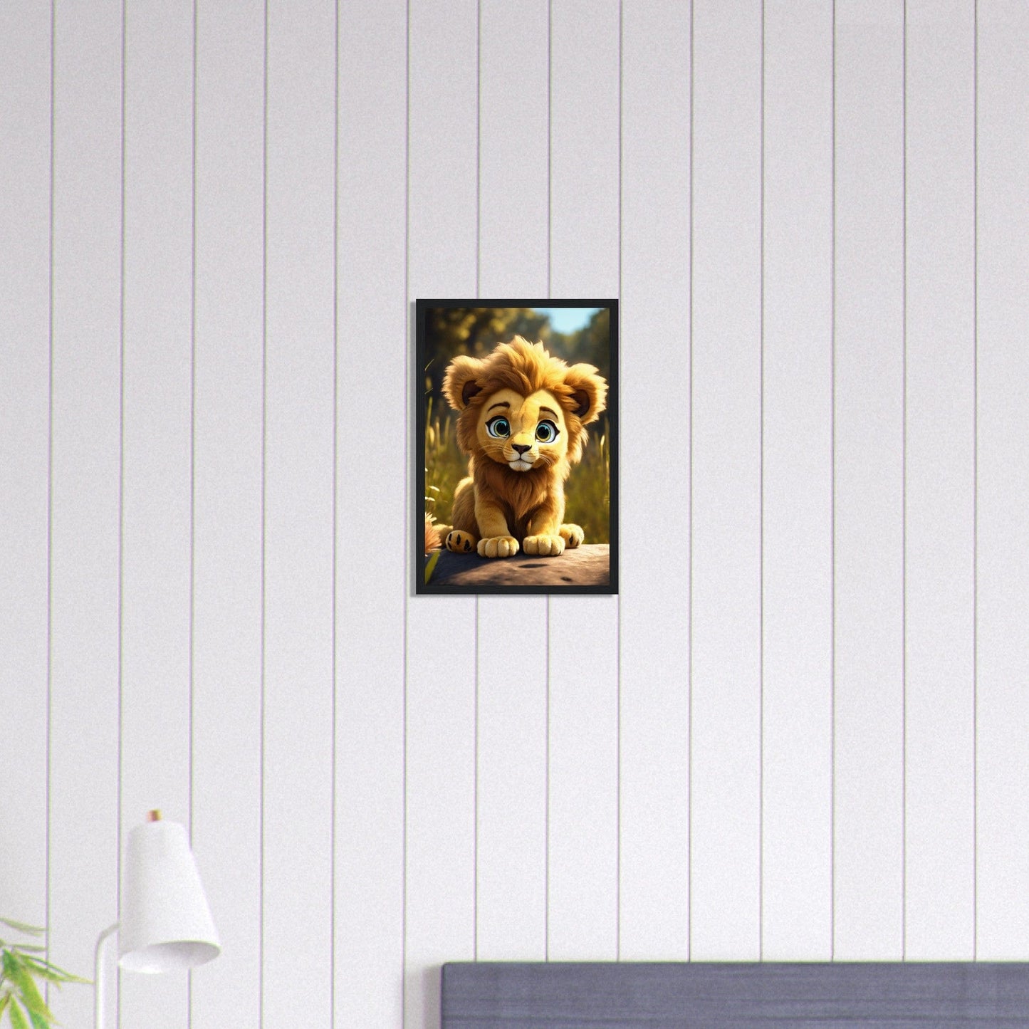 Canvanation Print Material 30x45 cm / 12x18″ Tableau Lionceau Jeune Majesté