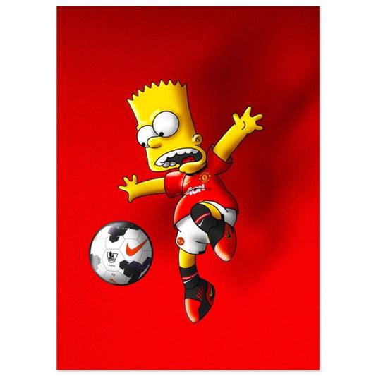 Canvanation Print Material 13x18 cm / 5x7″ Poster Football Simpson