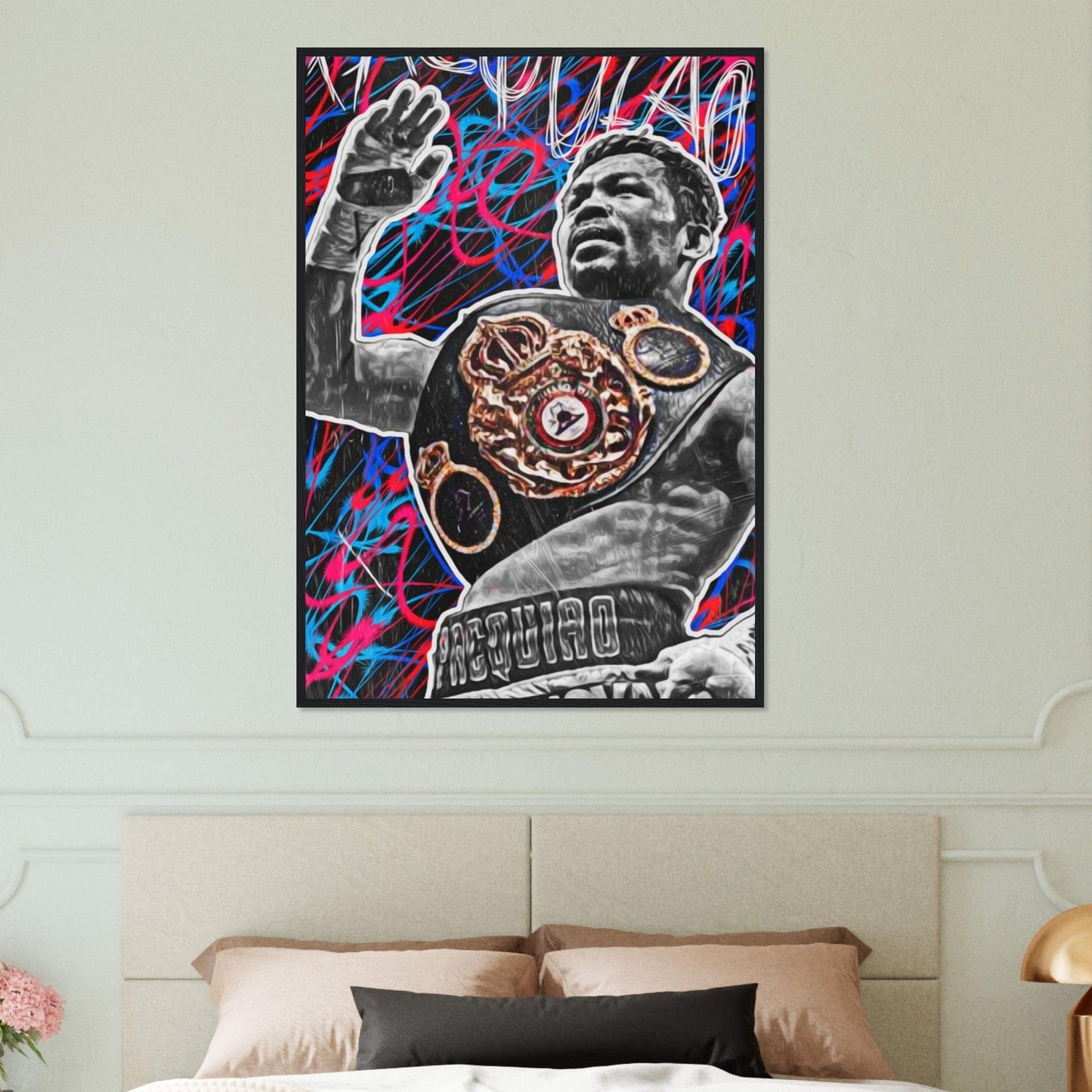 Canvanation Print Material 70x100 cm / 28x40″ Tableau Champion Boxe