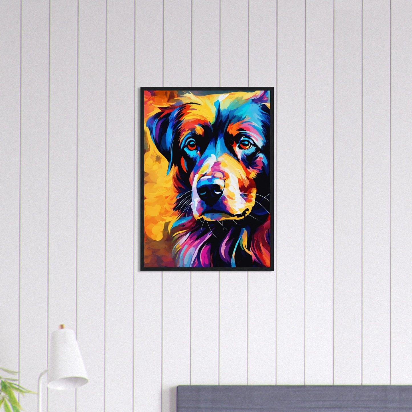 Canvanation Print Material 50x70 cm / 20x28″ Tableau Chien Héros Du Quotidien