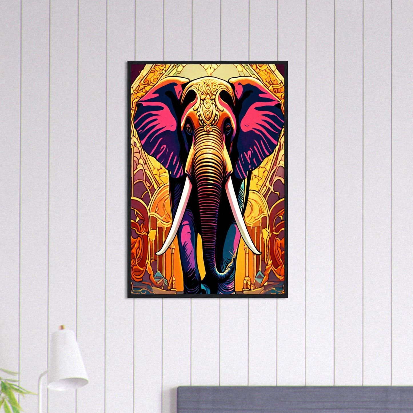Canvanation Print Material 60x90 cm / 24x36″ Tableau Elephant Douceur Imposante