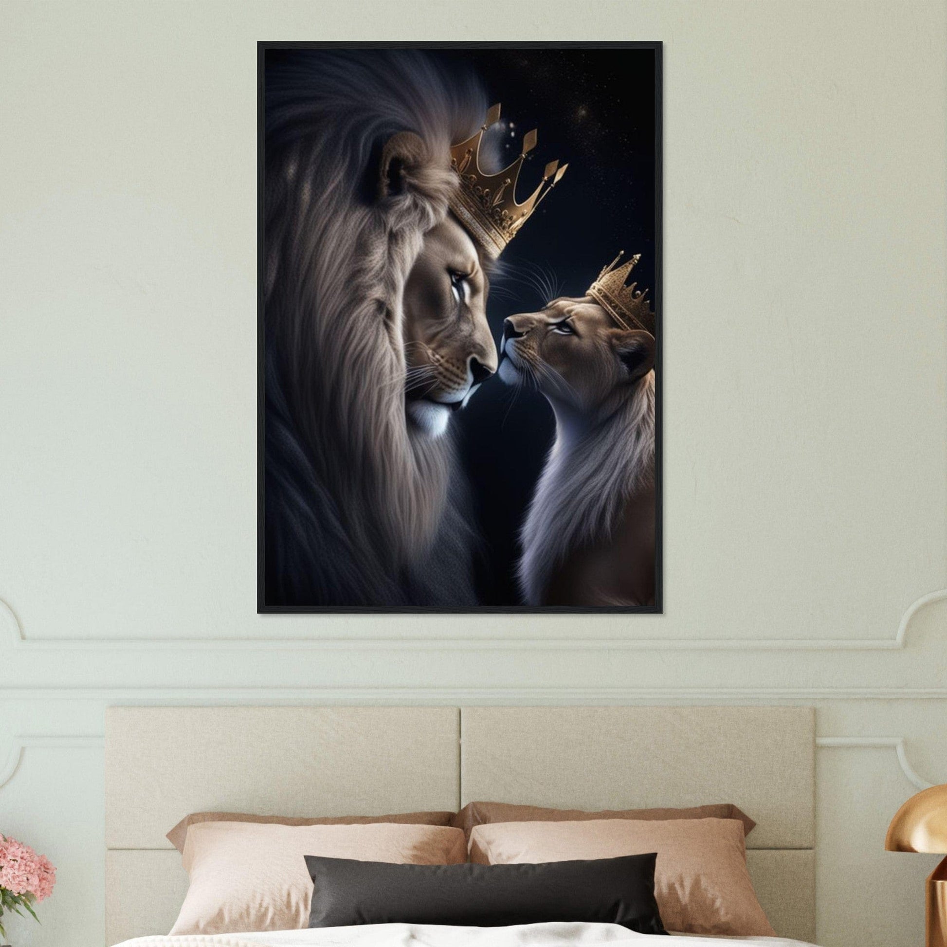 Canvanation Print Material Tableau Street Art Lion Et Lionne