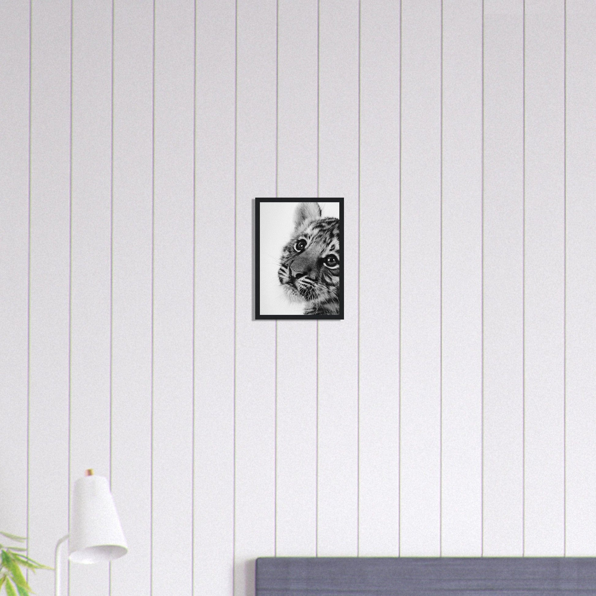 Canvanation Print Material A4 21x29.7 cm / 8x12″ Tableau Photo Noir Et Blanc-Animal-Lionceau