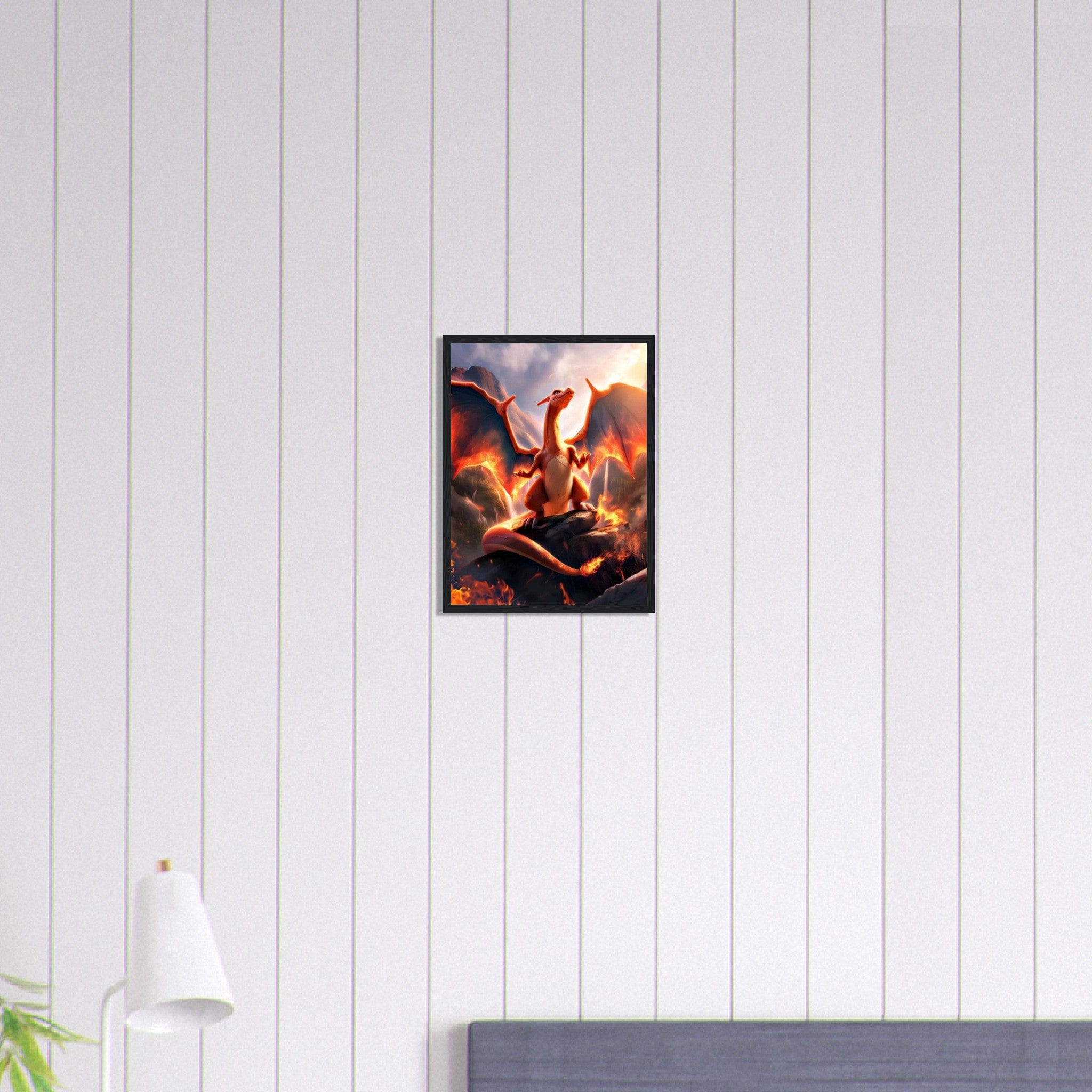 Canvanation Print Material 30x40 cm / 12x16″ Tableau Pokémon Dragon Feu
