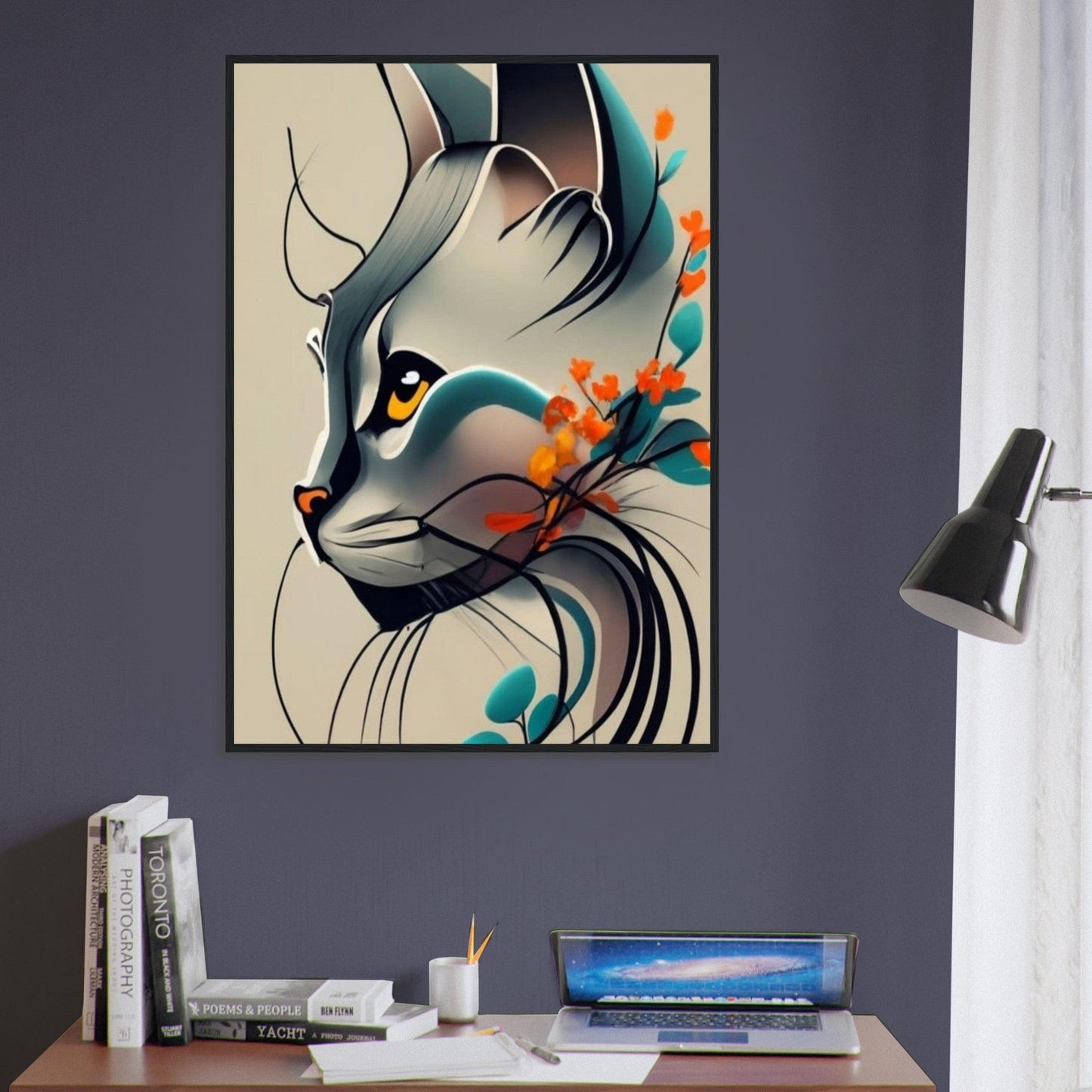 Canvanation Print Material Tableau Chat Pop Art Moderne