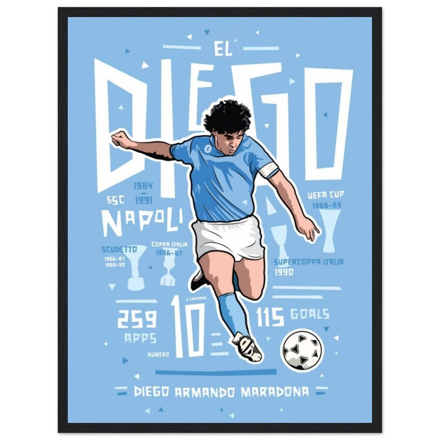 Canvanation Print Material 45x60 cm / 18x24″ Tableau Football El Diego