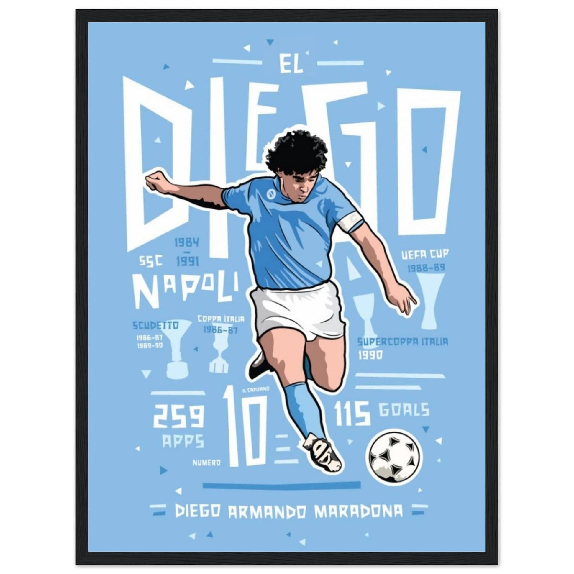 Canvanation Print Material 45x60 cm / 18x24″ Tableau Football El Diego