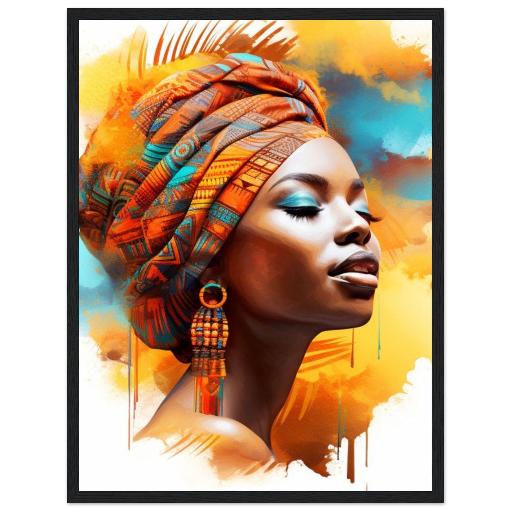 Canvanation Print Material Art Africain peinture Femme