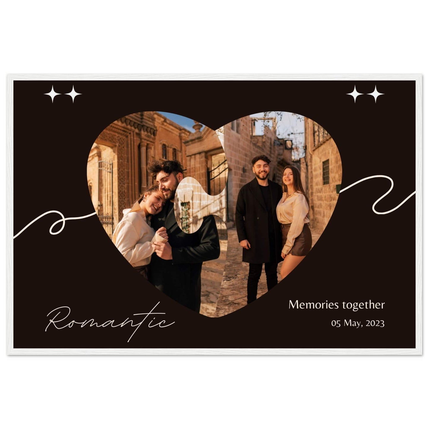 Canvanation Print Material 60x90 cm / 24x36″ / Blanc Pèle Mèle Couple "Romantic"