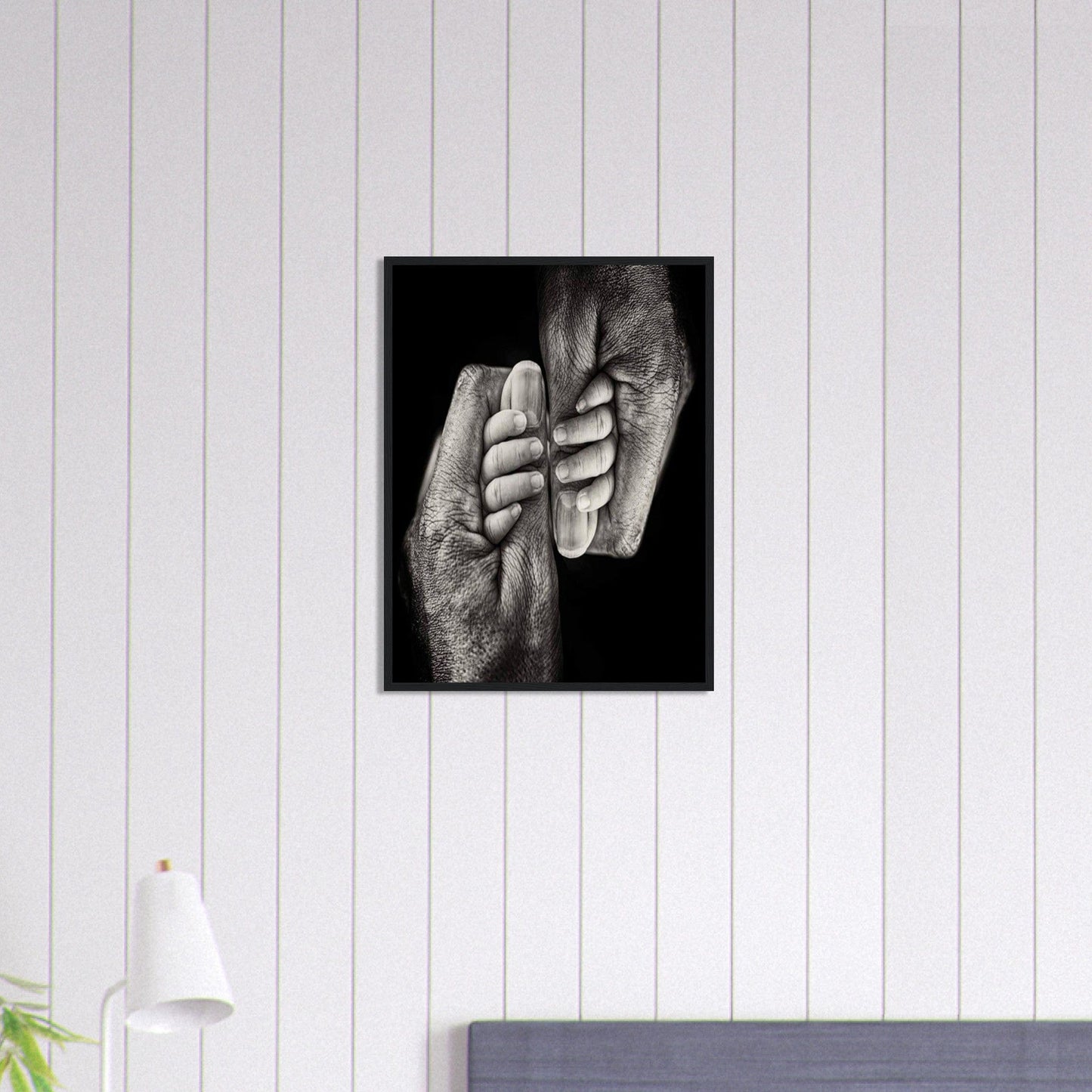 Canvanation Print Material 45x60 cm / 18x24″ Tableau Photo Noir Et Blanc-Couple