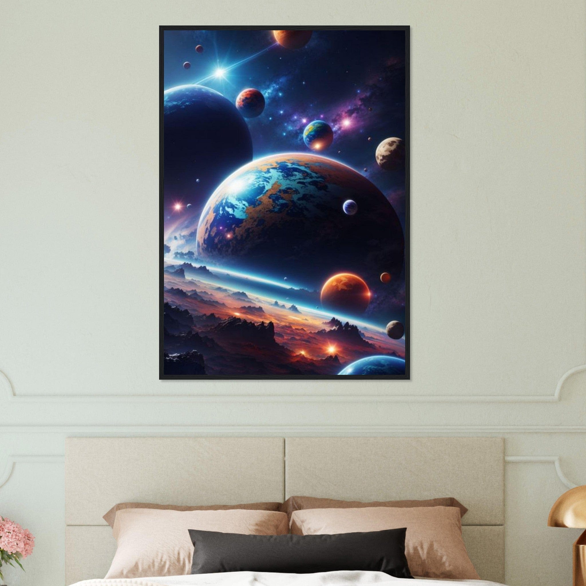 Canvanation Print Material Tableau Planete Univers Éthéré