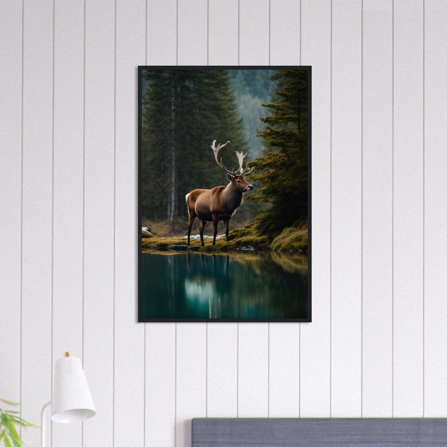 Canvanation Print Material 60x90 cm / 24x36″ Tableau Cerf L’Éveil du Cerf