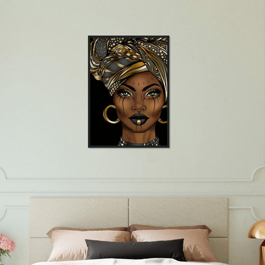 Canvanation Print Material 50x70 cm / 20x28″ Portrait Africaine Peinture