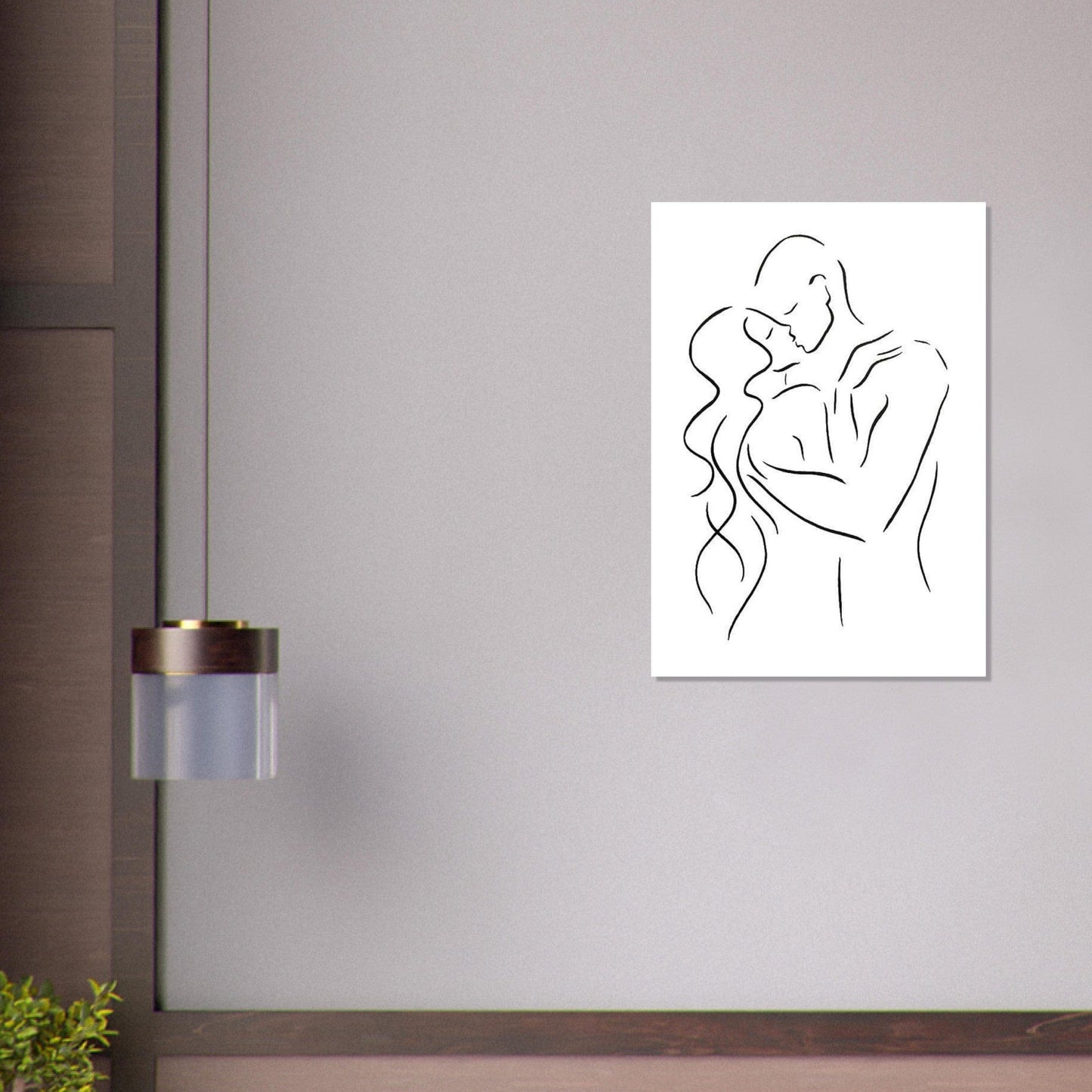 Gelato Print Material Poster Couple Sensuel
