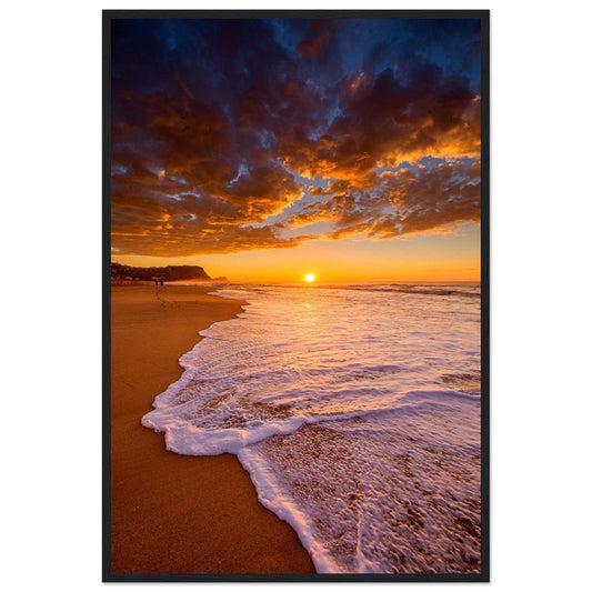 Gelato Print Material 60x90 cm / 24x36″ Peinture Acrylique Coucher De Soleil Sur La Mer