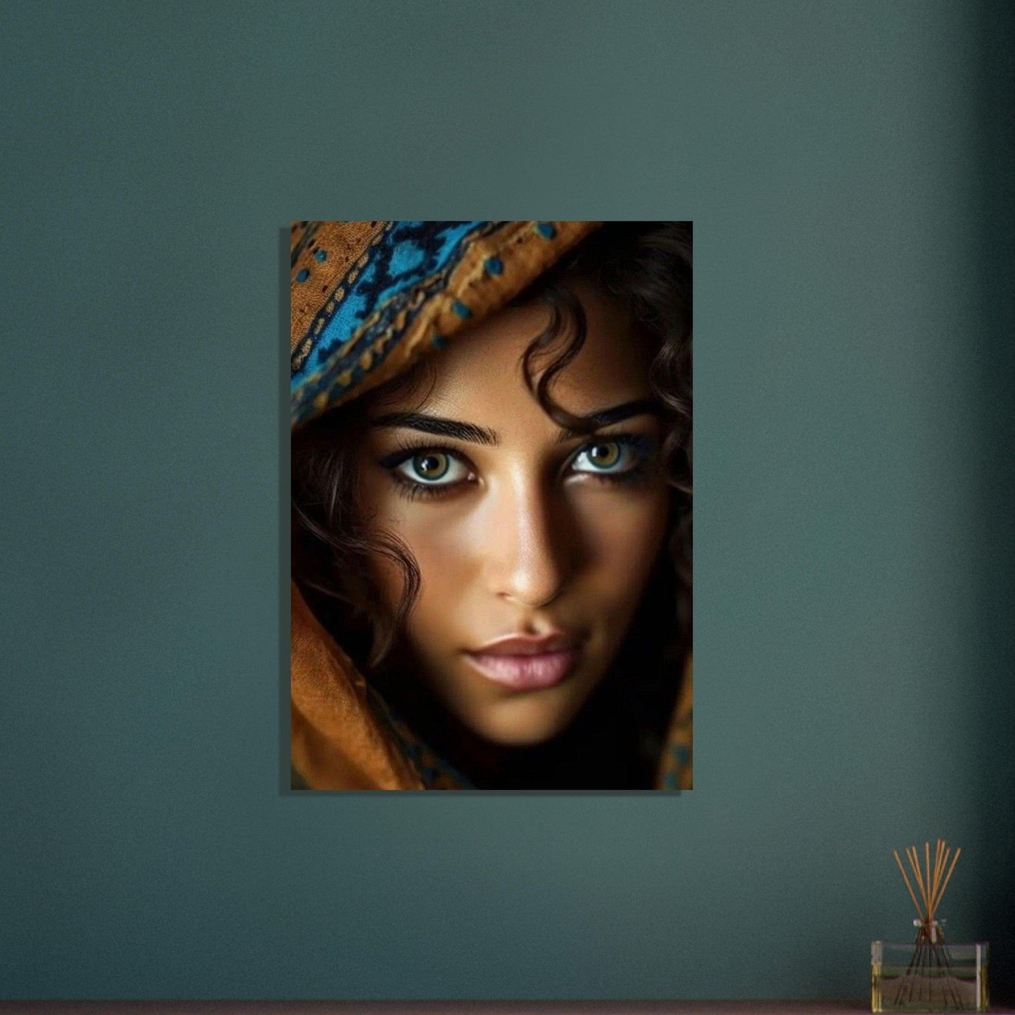 Gelato Print Material Portrait Femme Peinture Moderne