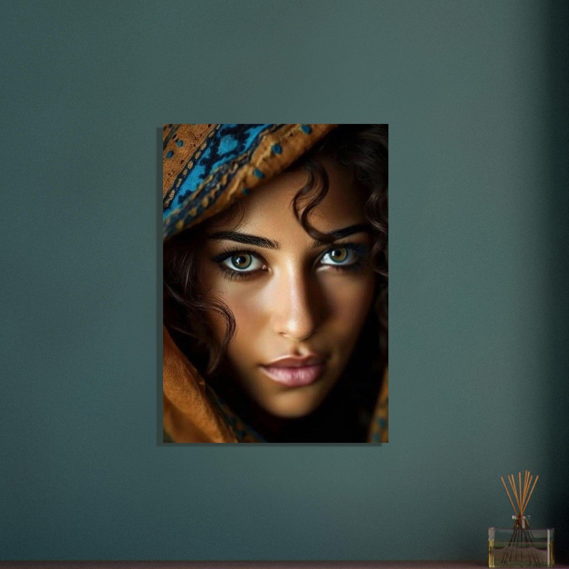 Gelato Print Material Portrait Femme Peinture Moderne