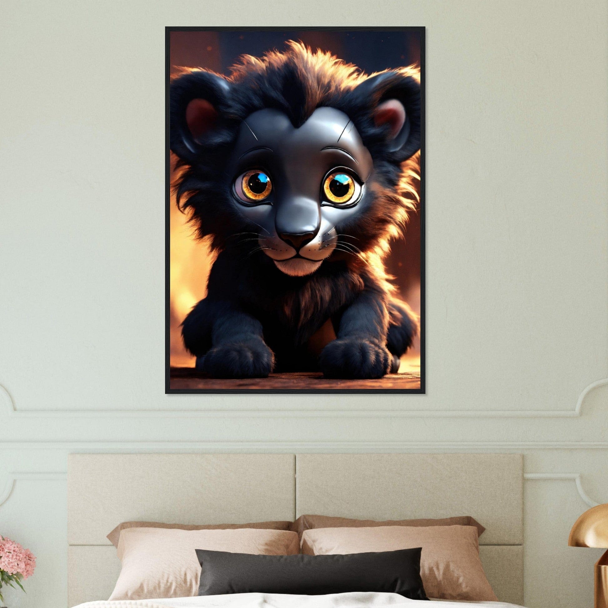 Canvanation Print Material Tableau Lionceau Premiers Pas Royaux