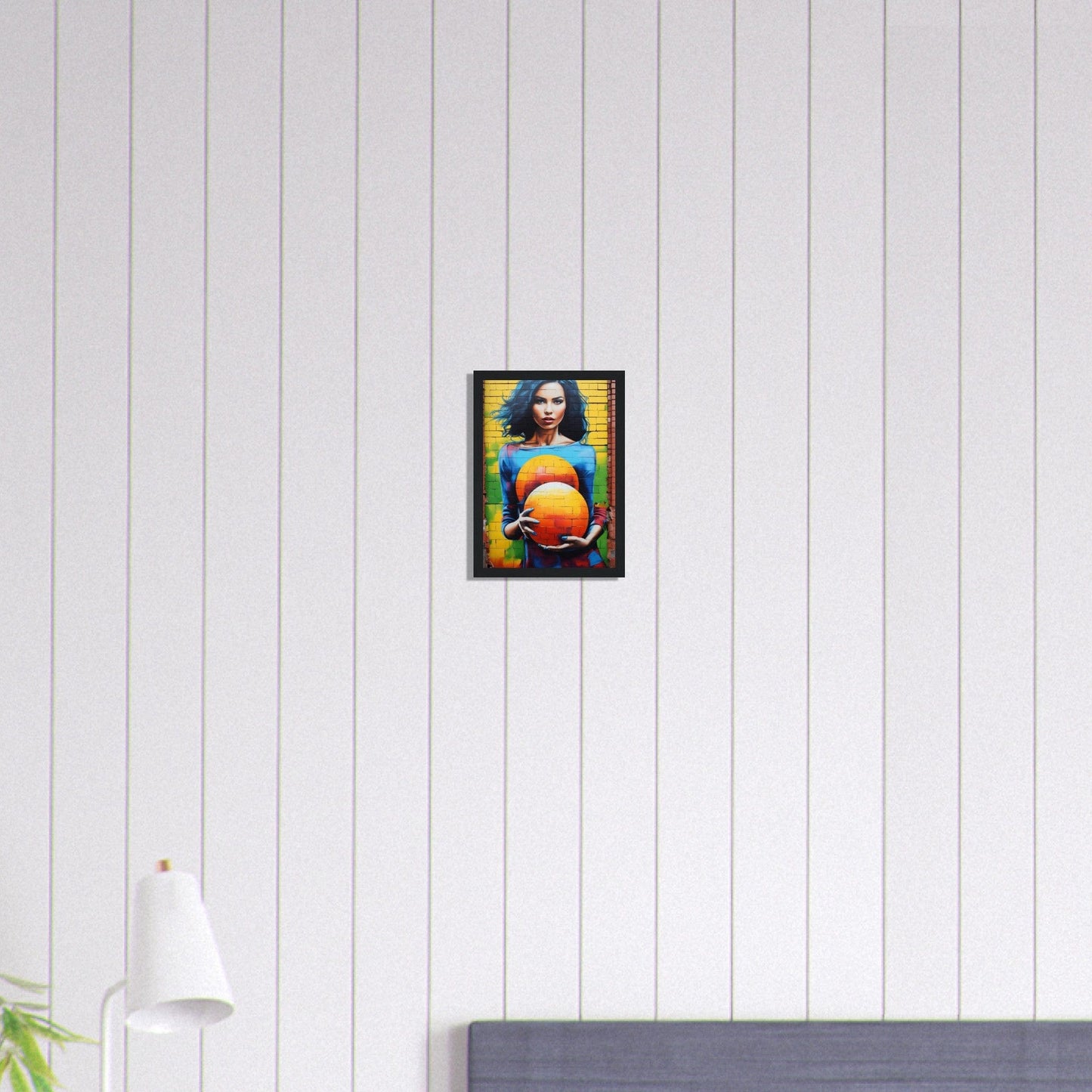 Canvanation Print Material A4 21x29.7 cm / 8x12″ Tableaux Street Art Femme Monde Rond