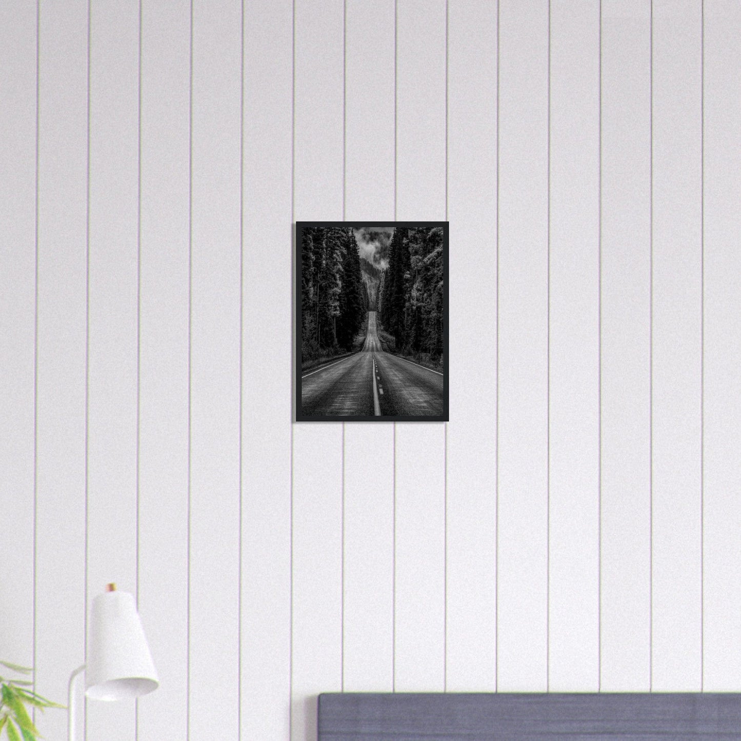 Canvanation Print Material 30x40 cm / 12x16″ Tableau Photo Noir Et Blanc-Paysage-Route