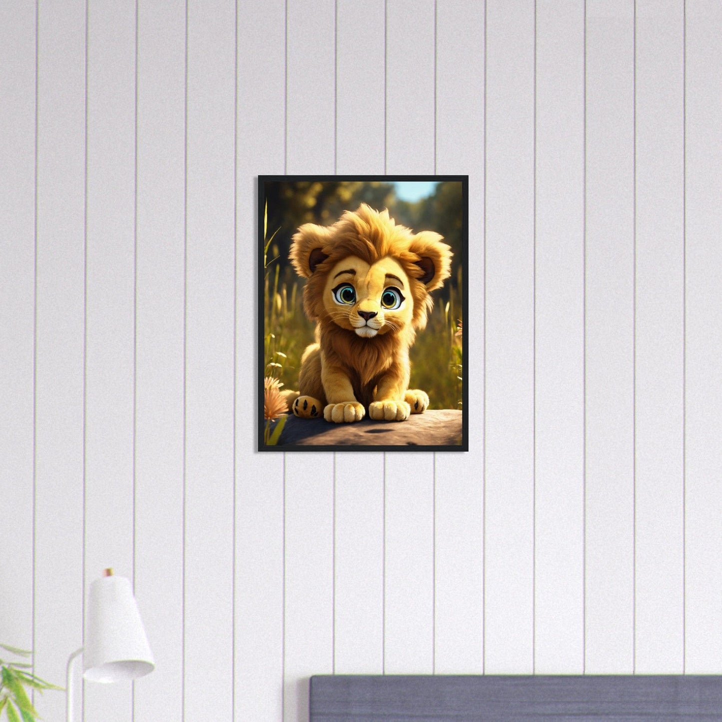 Canvanation Print Material 45x60 cm / 18x24″ Tableau Lionceau Jeune Majesté