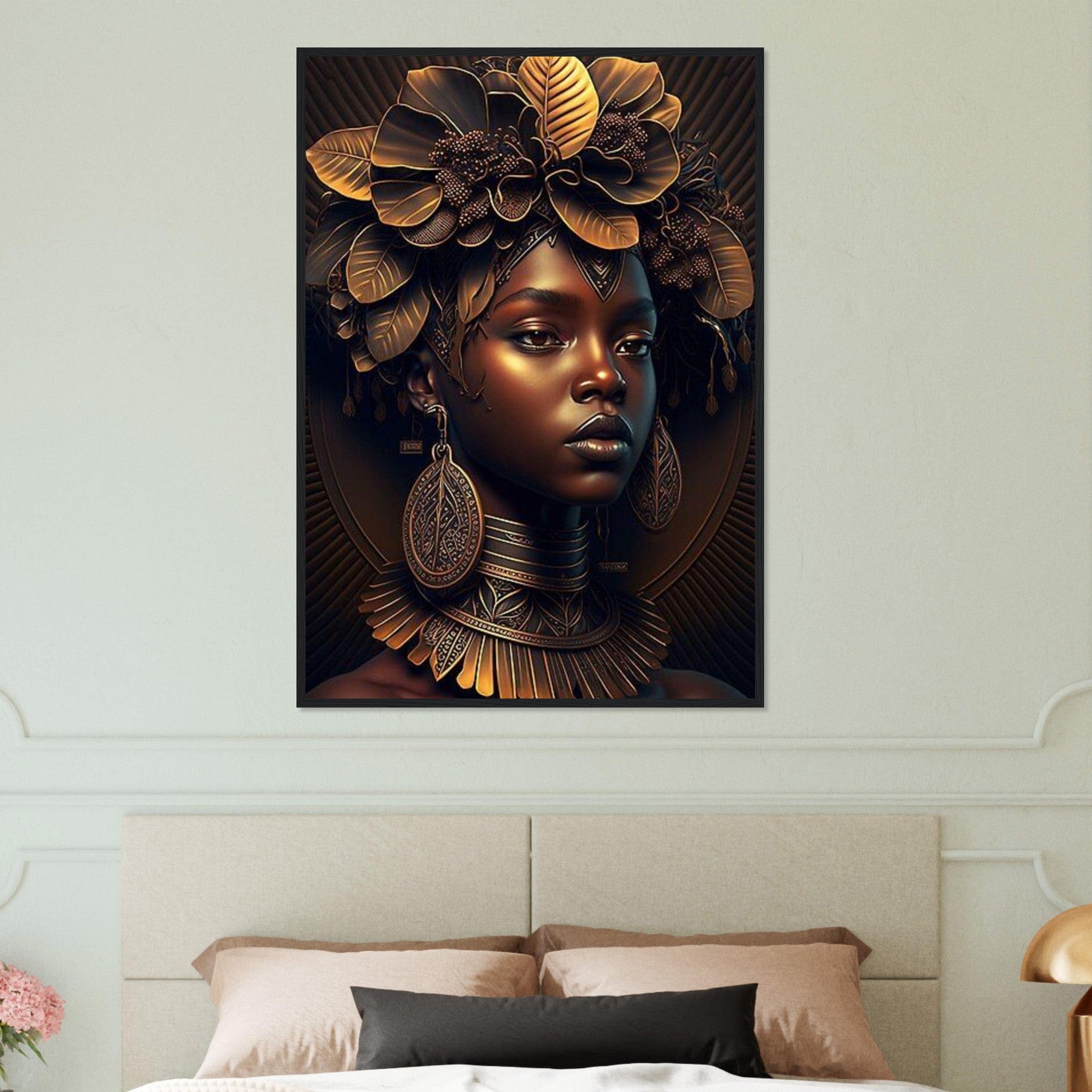 Canvanation Print Material 70x100 cm / 28x40″ Tableau Peinture Africain Femme
