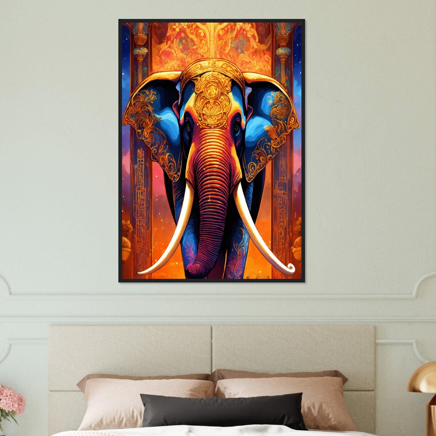 Canvanation Print Material Tableau Elephant Force Et Sagesse