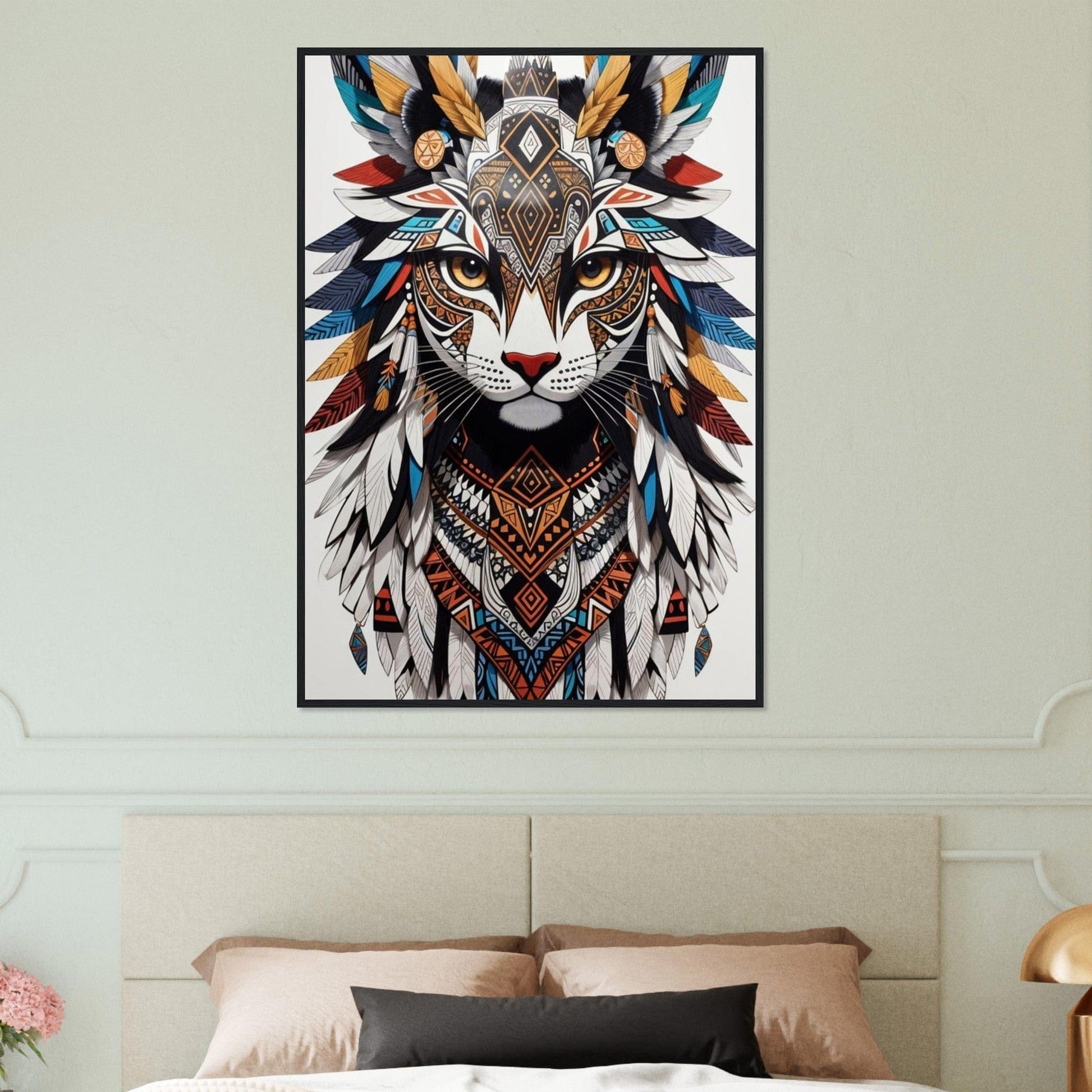 Canvanation Print Material Tableau Chat Pop Art Indien