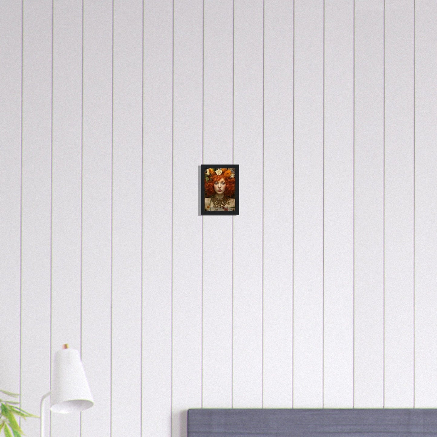 Canvanation Print Material 13x18 cm / 5x7″ Tableau Femme Fleurs Cheveux Rousse