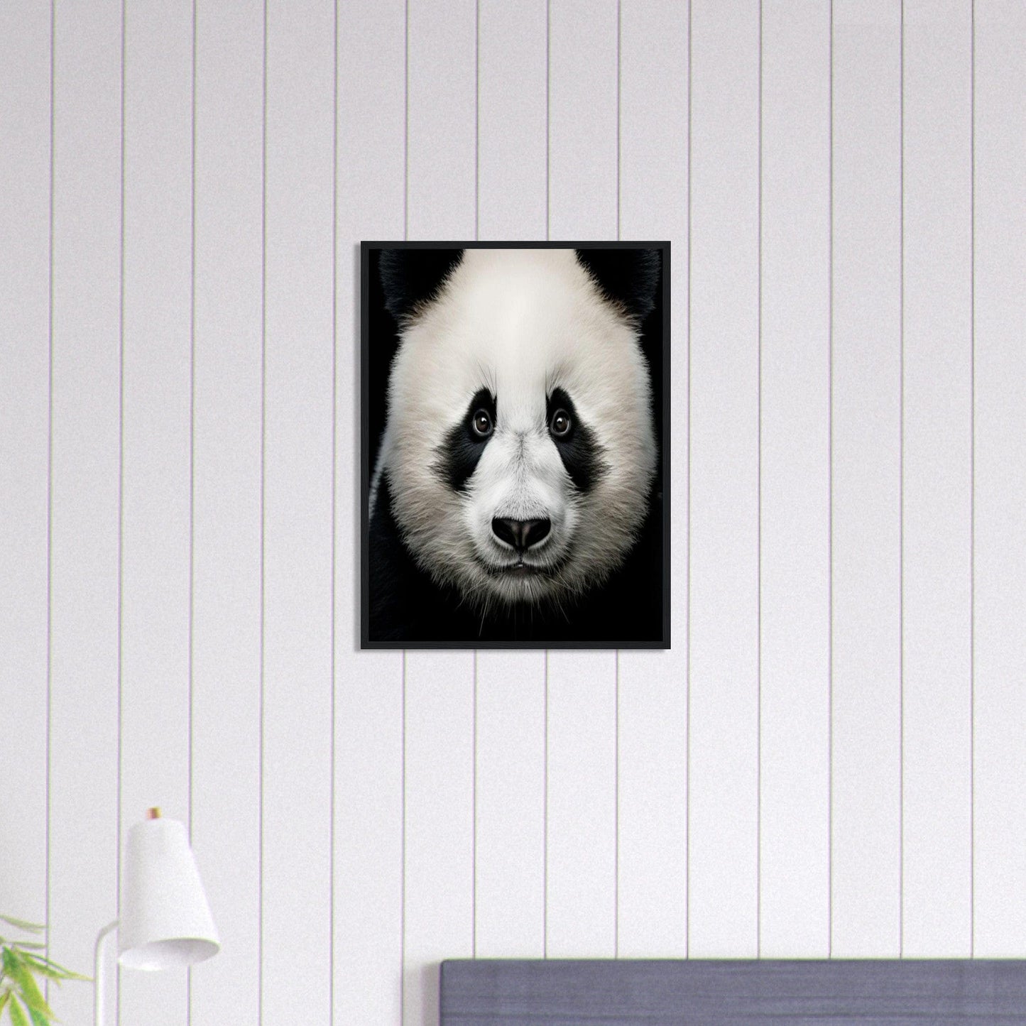 Canvanation Print Material 45x60 cm / 18x24″ Tableau Photo Noir Et Blanc-Animaux-Panda