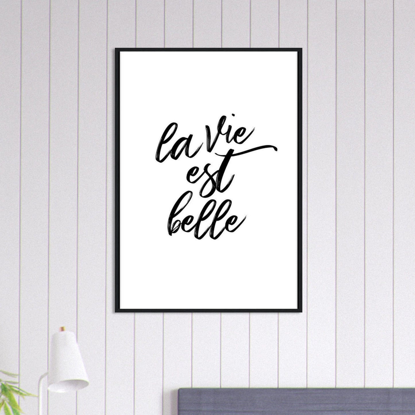 Canvanation Print Material 70x100 cm / 28x40″ Tableau Citation La Vie Belle